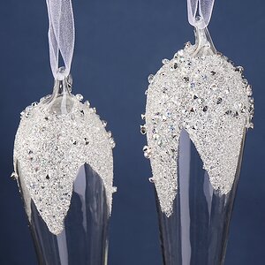 Набор стеклянных елочных игрушек Сосульки Fonteno 23 см, 6 шт, подвеска Winter Deco фото 5