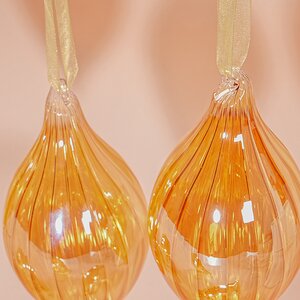 Набор стеклянных елочных игрушек Сосульки - Ceriano Laghetto 13 см, 6 шт, подвеска Winter Deco фото 4