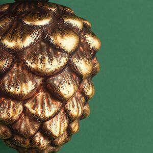 Набор стеклянных елочных игрушек Шишки - Bagnolo in Piano 10 см, 6 шт Winter Deco фото 5