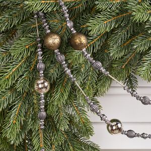 Бусы на елку Venetiko - Новогодние Вихри 160 см, стекло Winter Deco фото 2