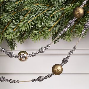 Бусы на елку Venetiko - Новогодние Вихри 160 см, стекло Winter Deco фото 4