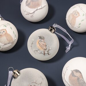 Набор стеклянных шаров Grazzano-Badoglio 8 см, 6 шт Winter Deco фото 2