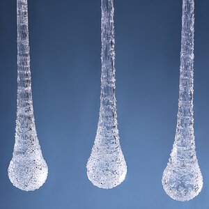 Набор стеклянных елочных игрушек Сосульки La Touille 30 см, 3 шт, подвеска Winter Deco фото 2