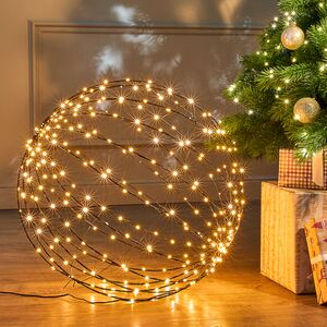 Светодиодный шар Сиело Стеллато 50 см, 320 теплых белых LED ламп, таймер, IP44 Winter Deco фото 8