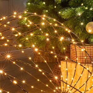 Светодиодный шар Сиело Стеллато 50 см, 320 теплых белых LED ламп, таймер, IP44 Winter Deco фото 9