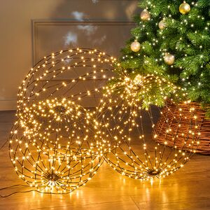 Светодиодный шар Сиело Стеллато 50 см, 320 теплых белых LED ламп, таймер, IP44 Winter Deco фото 12