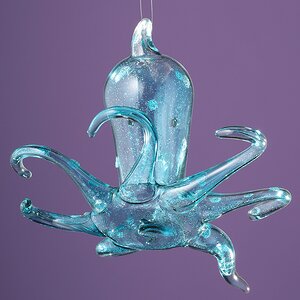 Стеклянная елочная игрушка Осьминог Кристальных Вод 12 см, подвеска Winter Deco фото 6