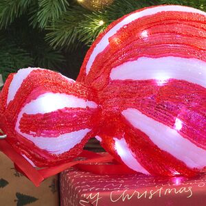 Светодиодная фигура Конфетка - Bonne Аnnee 40 см, 40 холодных белых LED ламп, акрил, IP44 Winter Deco фото 2