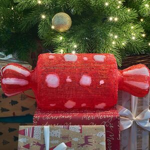 Светодиодная фигура Конфета в горошек - Bonne Аnnee 43 см, 40 холодных белых LED ламп, акрил, IP44 Winter Deco фото 6