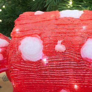 Светодиодная фигура Конфета в горошек - Bonne Аnnee 43 см, 40 холодных белых LED ламп, акрил, IP44 Winter Deco фото 5