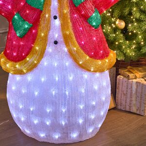 Светодиодная фигура Снеговик - Festa Allegra 145 см, 400 холодных белых LED ламп, акрил, IP44 Winter Deco фото 4