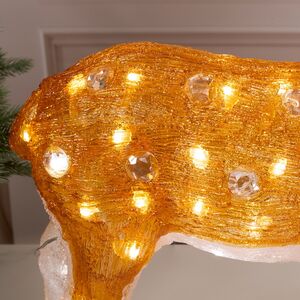 Светодиодный Олень Малышка Лана 54 см, 70 теплых белых LED ламп, акрил, IP44 Winter Deco фото 4
