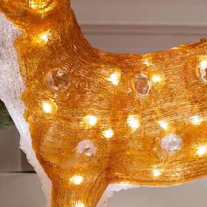 Светодиодный Олень Малышка Лана 54 см, 70 теплых белых LED ламп, акрил, IP44 Winter Deco фото 3