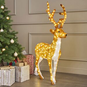 Светодиодный Олень Гард 118 см, 200 теплых белых LED ламп, акрил, IP44 Winter Deco фото 8