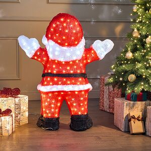 Светодиодная фигура Санта Клаус - Бонн Анни 89 см, 300 холодных белых LED ламп, акрил, IP44 Winter Deco фото 3