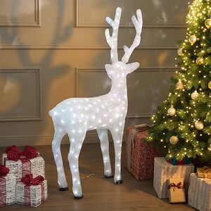 Светодиодный Олень Роско 135 см, 190 холодных белых LED ламп, акрил, IP44 Winter Deco фото 3