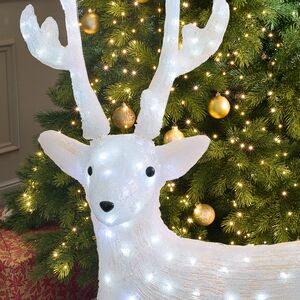 Светодиодный Олень Роско 135 см, 190 холодных белых LED ламп, акрил, IP44 Winter Deco фото 2
