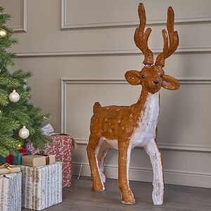 Светодиодный Олень Хирш 110 см, 160 теплых белых LED ламп, акрил, IP44 Winter Deco фото 9