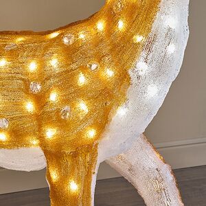Светодиодный Олень Хирш 110 см, 160 теплых белых LED ламп, акрил, IP44 Winter Deco фото 4