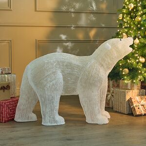 Светодиодная фигура Медведь - Abitante Artico 100 см, 200 холодных белых LED ламп, IP44 Winter Deco фото 6