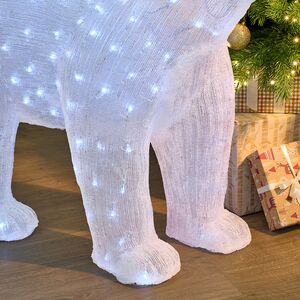 Светодиодная фигура Медведь - Abitante Artico 100 см, 200 холодных белых LED ламп, IP44 Winter Deco фото 4