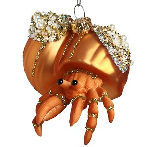 Стеклянная елочная игрушка Краб Орси 12 см, подвеска Winter Deco фото 7