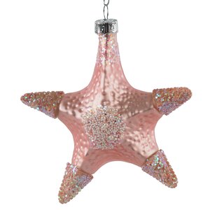 Стеклянная елочная игрушка Морская Звезда Ариелли 12 см, подвеска Winter Deco фото 1