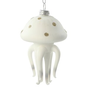 Стеклянная елочная игрушка Медуза - Santuario Miracoli 13 см, подвеска