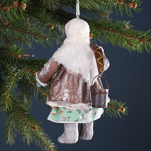 Ватная елочная игрушка Аннушка с коромыслом 13 см, подвеска Winter Deco фото 6