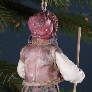 Ватная елочная игрушка Баба Яга - Сказочная Колдунья 13 см, подвеска Winter Deco фото 7