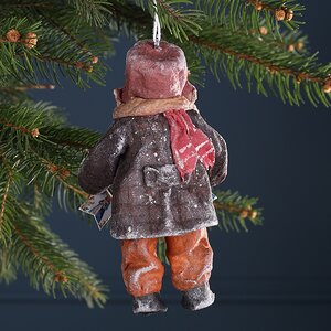 Ватная елочная игрушка Мальчик Петька с открытками - Веселая Детвора 13 см, подвеска Winter Deco фото 5