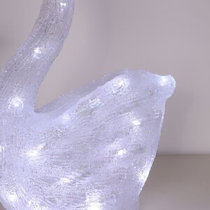 Светодиодная фигура Лебедь Свэн 40 см, 40 холодных белых LED ламп, IP44 Winter Deco фото 3