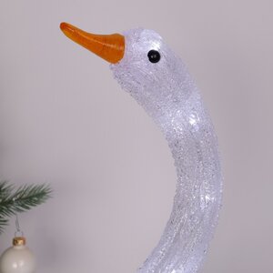 Светодиодная фигура Лебедь Свэн 40 см, 40 холодных белых LED ламп, IP44 Winter Deco фото 2