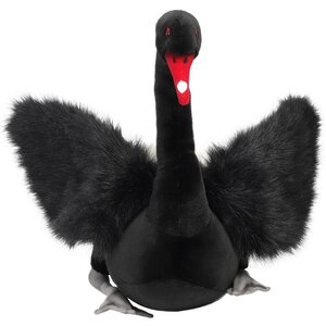 Мягкая игрушка Лебедь черный 45 см Hansa Creation фото 7