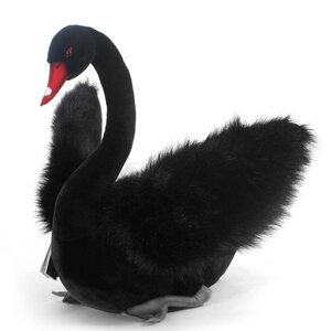 Мягкая игрушка Лебедь черный 45 см