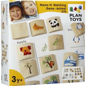 Развивающая настольная игра Мемори Животный Мир, дерево Plan Toys (План Тойс) фото 5