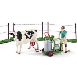 Игровой набор Семья коров на пастбище с фигурками и аксессуарами Schleich фото 3
