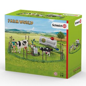 Игровой набор Семья коров на пастбище с фигурками и аксессуарами Schleich фото 6
