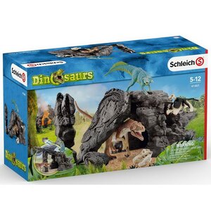 Игровой набор Пещера динозавров с фигурками динозавров и катапультой 36*24 см Schleich фото 8