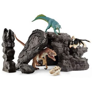 Игровой набор Пещера динозавров с фигурками динозавров и катапультой 36*24 см