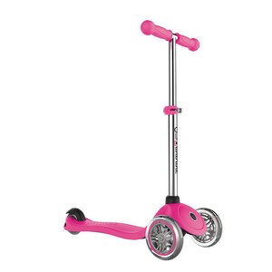 Трехколесный самокат Globber Primo, колеса 121/80 мм, розовый