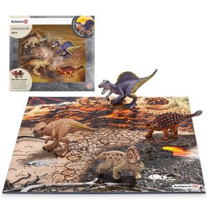 Игровой набор с пазлом Динозавры: Исследование с фигурками динозавров Schleich фото 4