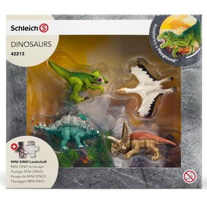 Игровой набор с пазлом Динозавры: Лавовые поля с фигурками динозавров Schleich фото 2