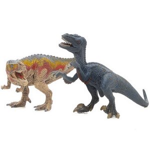 Набор фигурок Динозавры: Тираннозавр Рекс и Велоцираптор 12 см 2 шт Schleich фото 1