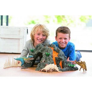 Игровой набор Гигантский вулкан с фигурками динозавров и аксессуарами 56*38 см Schleich фото 7