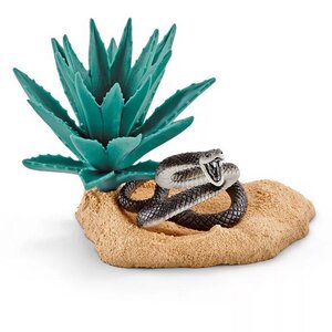 Игровой набор Гнездо Черной мамбы с фигуркой змеи Schleich фото 1