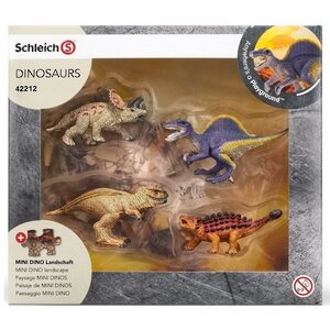 Игровой набор с пазлом Динозавры: Заводь с фигурками динозавров Schleich фото 2