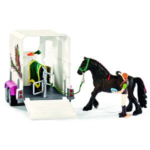 Игровой набор Пикап с прицепом для лошади, с фигурками, лошадью и аксессуарами Schleich фото 3