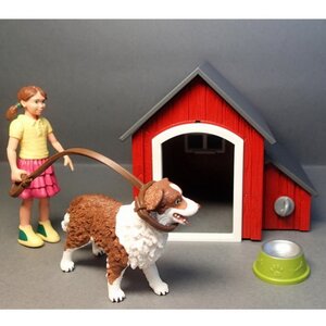 Игровой набор Девочка и ее собака с аксессуарами Schleich фото 4