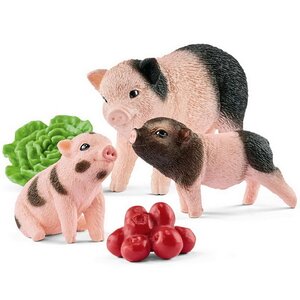 Набор фигурок Мама свинья с поросятами и аксессуарами 3 шт Schleich фото 1